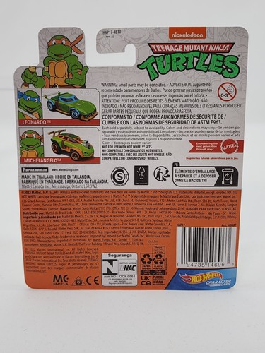 Hot Wheels Charakter Auto TMNT Teenage Mutant Ninja Turtles Michelangelo - Bild 2 von 2