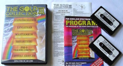 Sinclair ZX Spectrum 48K Game - THE Gold COLLECTION 3 - US Gold - Tested