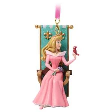 Disney Princess Aurora With Red Robin Sleeping Beauty Sketchbook Ornament NIB