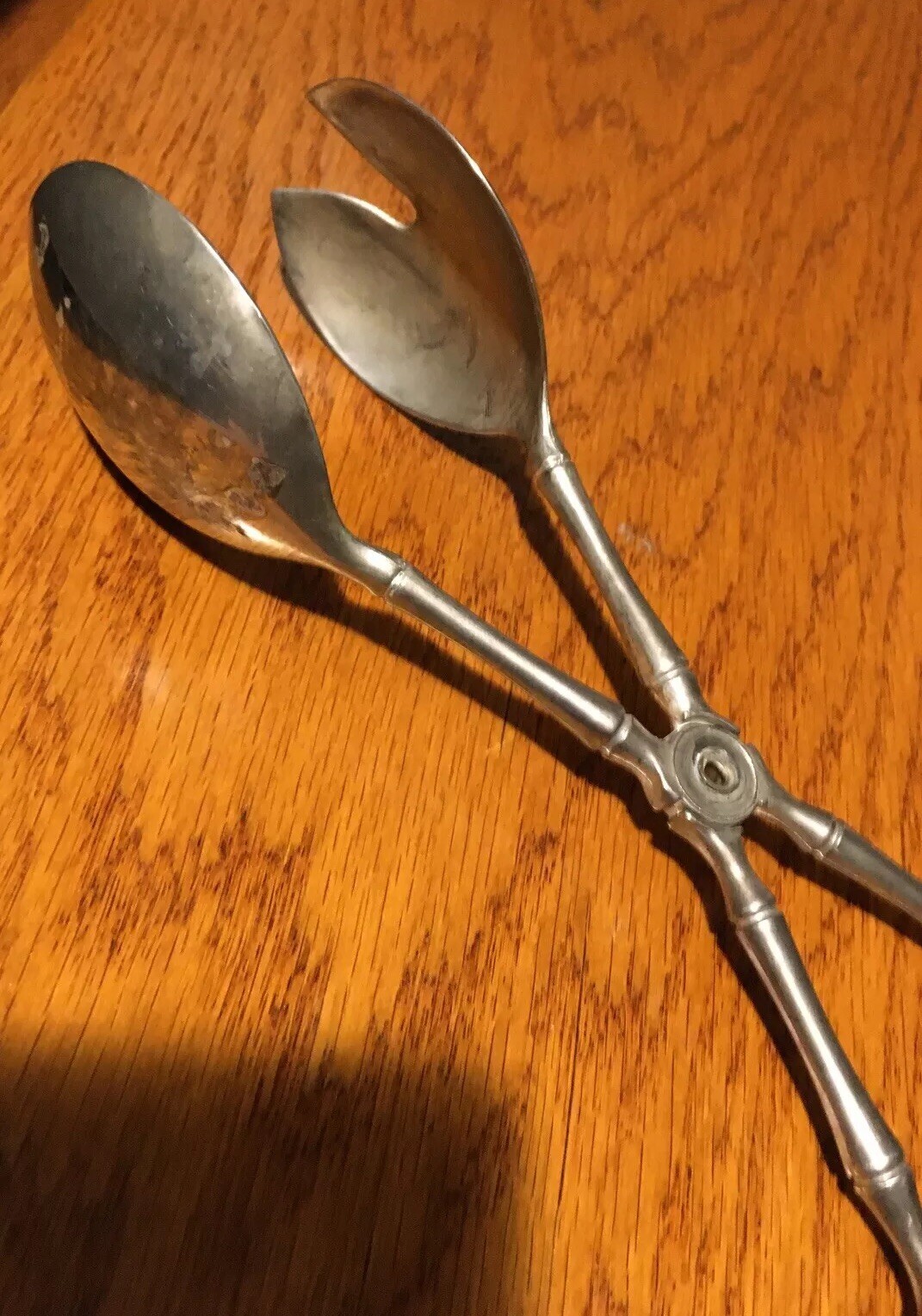 SILVER PLATED SALAD TONGS eBay
