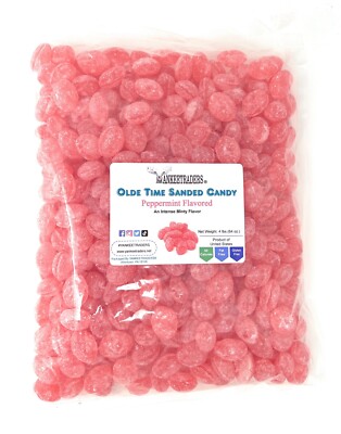 Olde Time Peppermint Sanded Hard Candy, 4 lbs. ~ YANKEETRADERS  ~ FREE SHIPPING