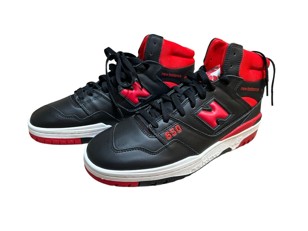 New Balance 650R Black Red Sneakers Size 10.5 Mens | eBay