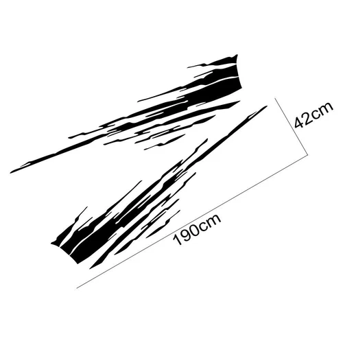 Mud Splash Stripe Graphics Car Sticker For Jeep Gladiator 2Sides Decals Vinyl - Bild 4 von 8