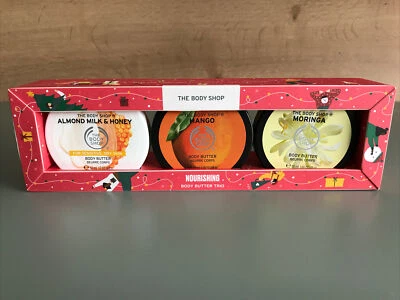 (266,00€/L) The Body Shop Nourishing Body Butter Trio Körpercreme Set 150ml