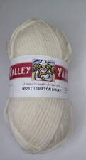 Valley Yarns Northampton  100% Wool Color Natural  109 Yards Crafts Crochet New