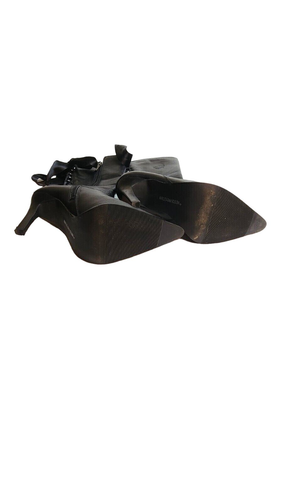 Harley Davidson Womens Leather Spiked Boots Size 6.5 … Gem