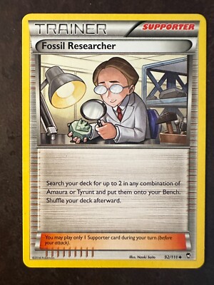 Fossil Researcher 92/111 XY-Furious Fists Regular
