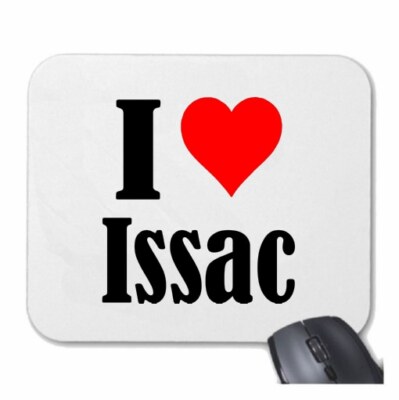 MOUSEPAD Mauspad I Love Issac Ich Liebe Issac