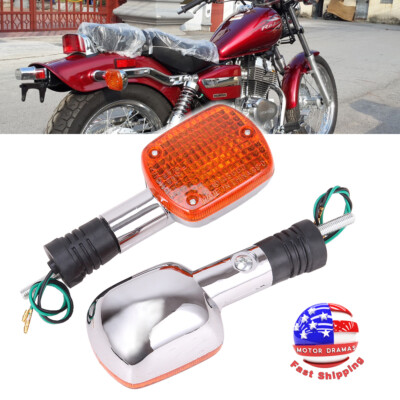 4-Piece Turn Signal Light Set For Honda Rebel, Shadow, Magna & Other Cruiser Bikes