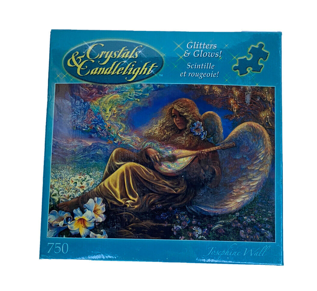 Crystals & Candlelight Glitters & Glows Angel Melodies Puzzle 750 PC New Sealed