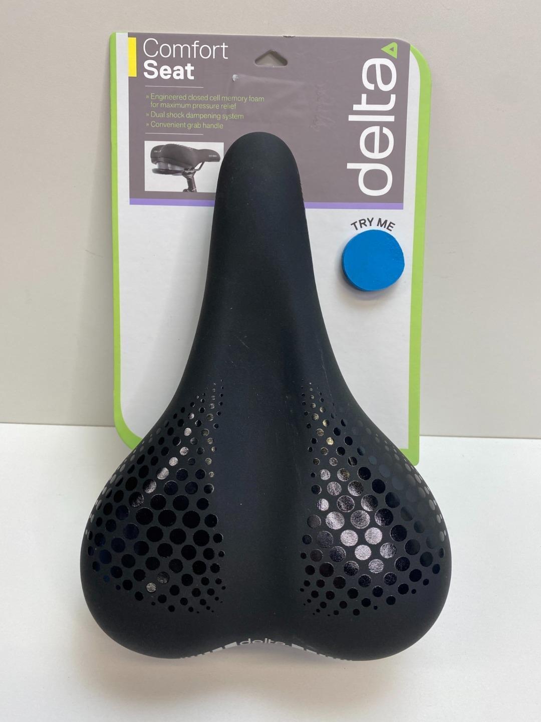NEW Delta bicycle COMFORT SEAT saddle 170mm wide MEMORY FOAM black SS1000