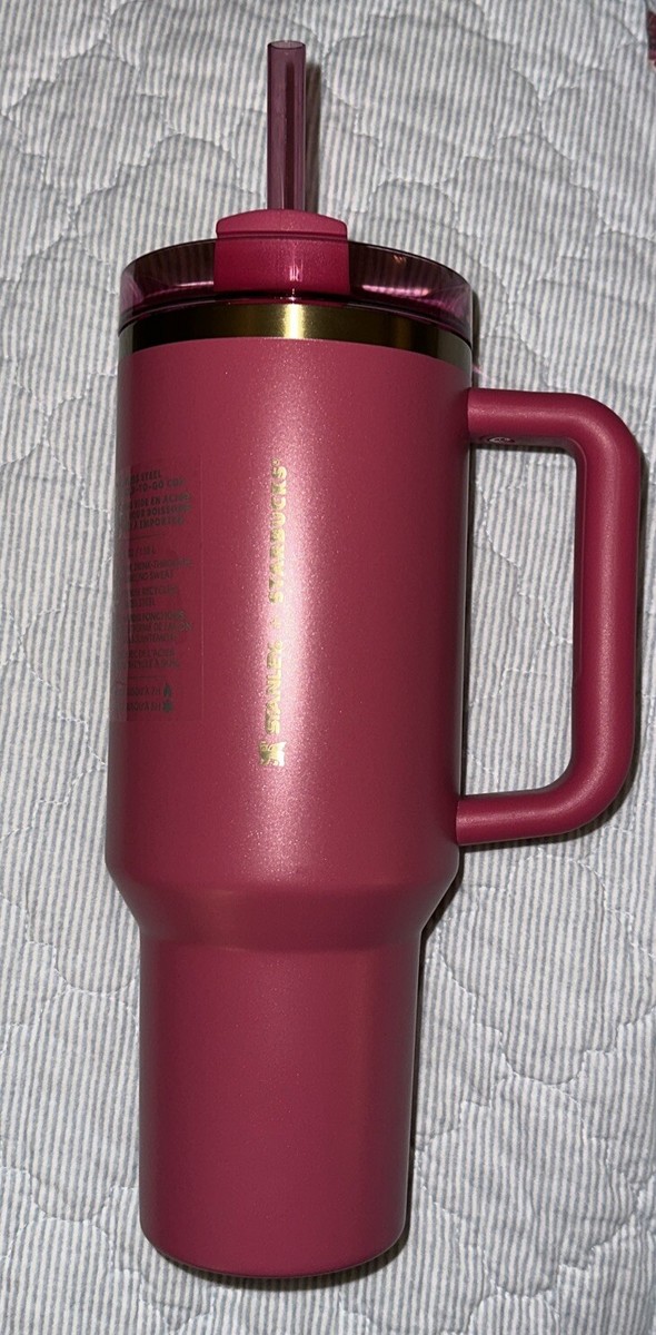 NEW Stanley x Starbucks Berry Glitter Pink 40 oz Tumbler 2024 | eBay