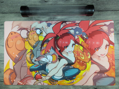 Ygomat Trading Card Game Custom Duel Playmat PTCG Card Mat Free tube