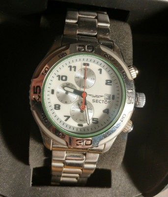 Sector Adventure Quartz Chronograph Steel Strap Watch, Price List 270 Euro