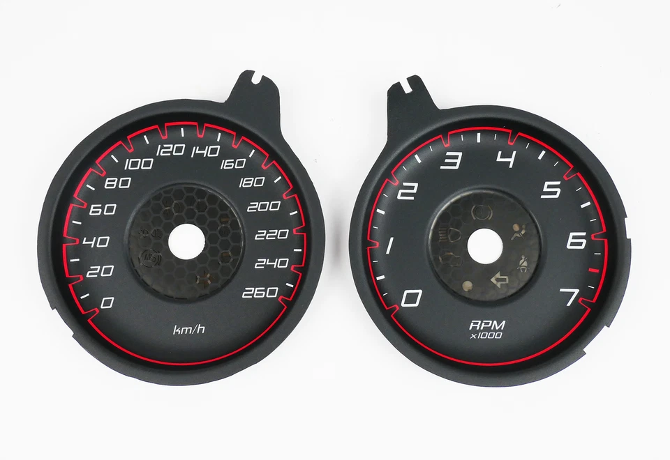 Tachoscheibe Gauge Tachometer für Dodge Charger 260km/h 3D MPH to km/h - Bild 2 von 4
