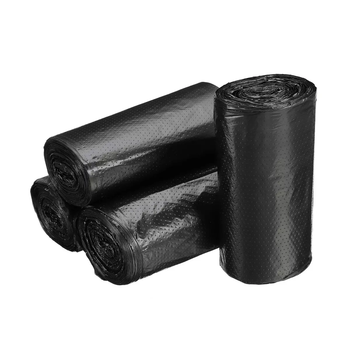 4 Rolls / 120 Counts Small Trash Bags 0.5 Gallon Garbage Bags Black