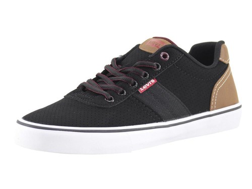 NB Black/Burgundy Levis Sneakers Shoes 