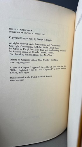 The Friends of Eddie Coyle by George V. Higgins First Edition Dust Jacket 1972 - Foto 2 di 4
