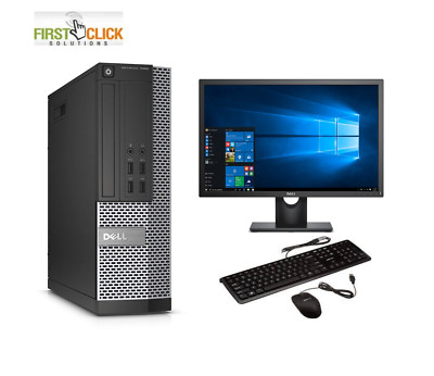 FCS SCHNELLER COMPUTER i5 4. QUAD DESKTOP TOWER PC &TFT SET 32GB WINDOWS 10 HDD &SSD