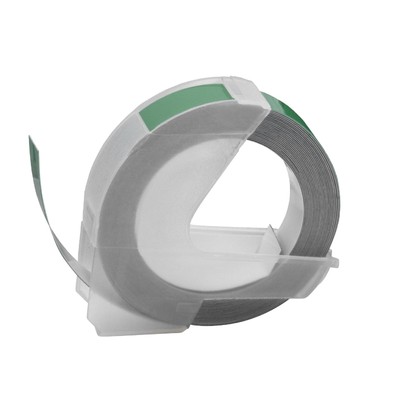 3D Schriftband für Dymo SO720020 1540 Organizer Xpress 12965 Weiß/Grün 9mm 3m