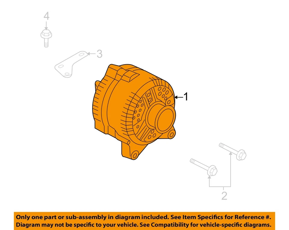 Alternador usado serve: 2010 Mercury Grand Marquis gasolina 5.4L 135/150 amp ID 9W - Imagem 3 de 4