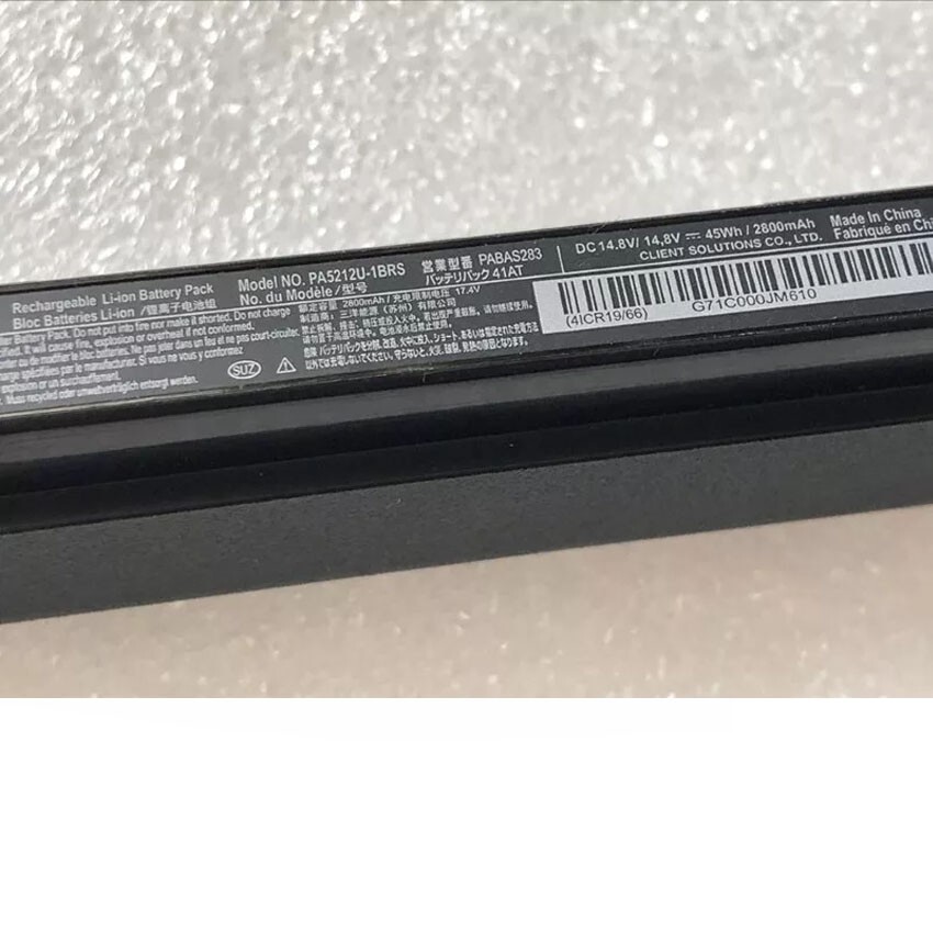 Akku ersetzt PA5212U-1BRS, PA5247U-1BRS, PA5265U-1BRS für Toshiba Akku ersetzt PA5212U-1BRS, PA5247U-1BRS, PA5265U-1BRS für Toshiba