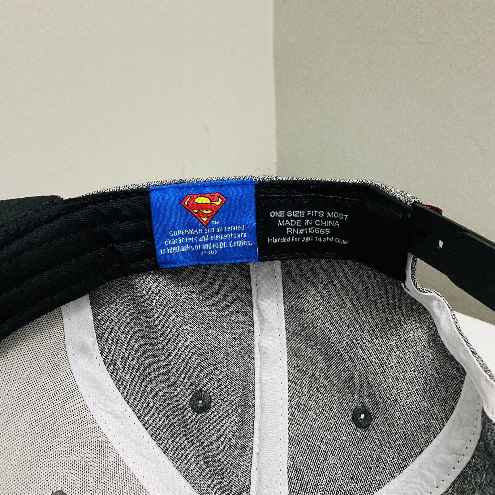 D.C Comics Superman Adjustable Snapback Cap Hat B… - image 9