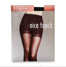 Nice Touch Women's Silky Sheer Body Shaping Control Top Pantyhose 3 Pack 