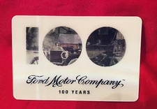 Ford Motor Company 100th Anniversary Commemorative Hologram card 1903 -2003