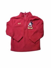 Disney Boys Red Mickey Mouse "Wick" Custom Made Jacket Size: 3