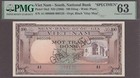Vietnam South  100 Dong Specimen Banknote P-18s2  ND (1966)  Black PMG 63