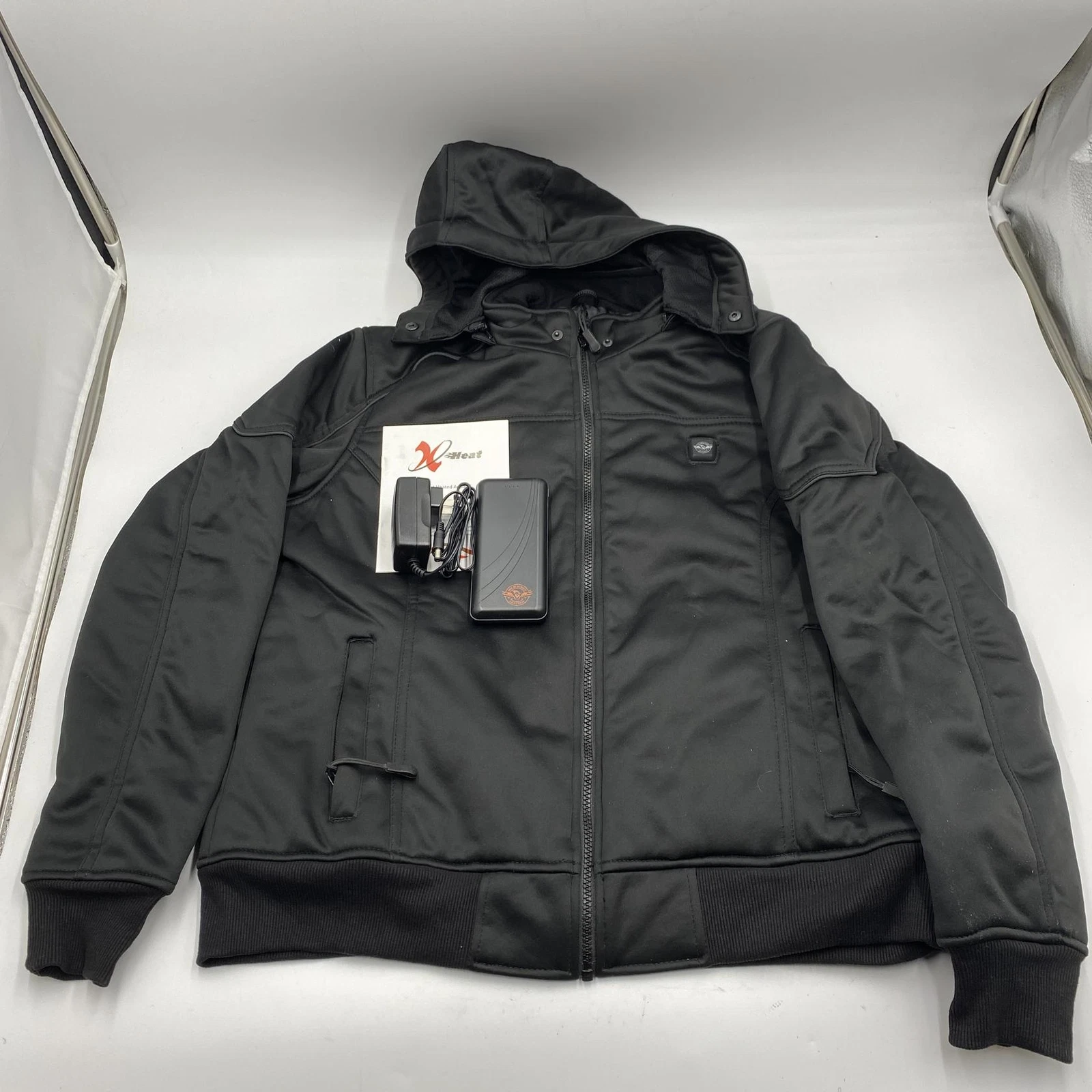 Nexgen Heat MPL2761SET Womens Heated Soft Shell Hooded Heated Jacket XL, Black