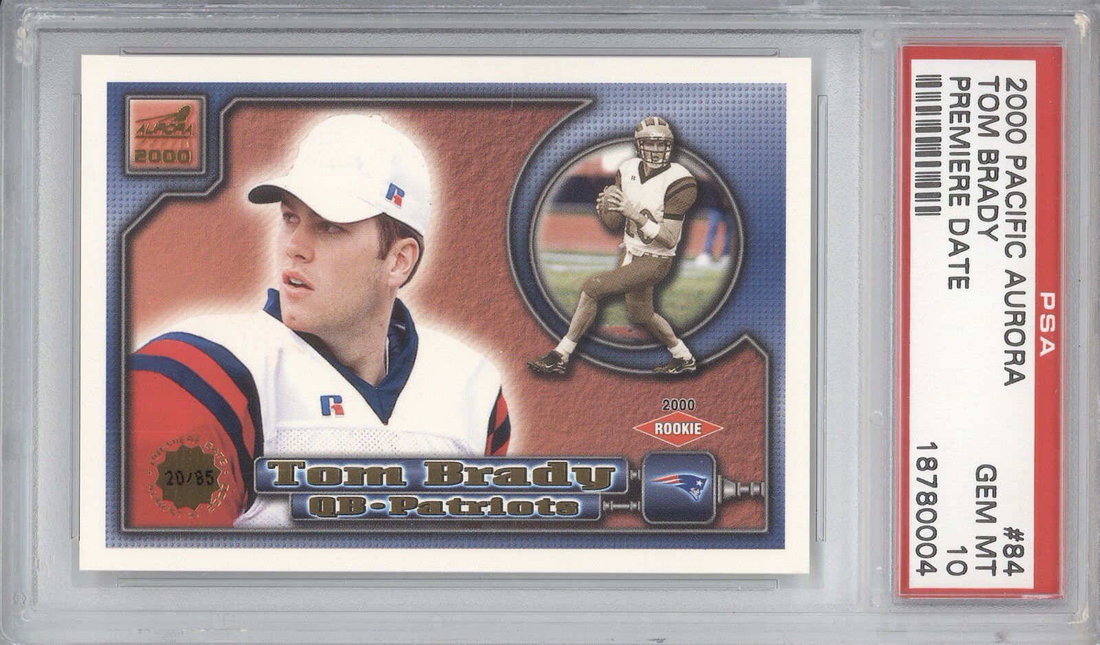 Tom Brady Pacific Aurora #84 Premiere Date