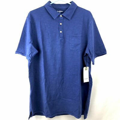 Goodfellow & Co Mens Polo Shirt Size 2XB 2XL Big Blue Cotton Short ...