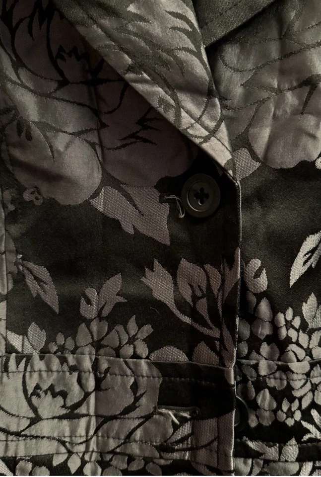 Женские винтажные Белый дом черный рынок роза цветочный Тренч большой - Изображение 2 из 4