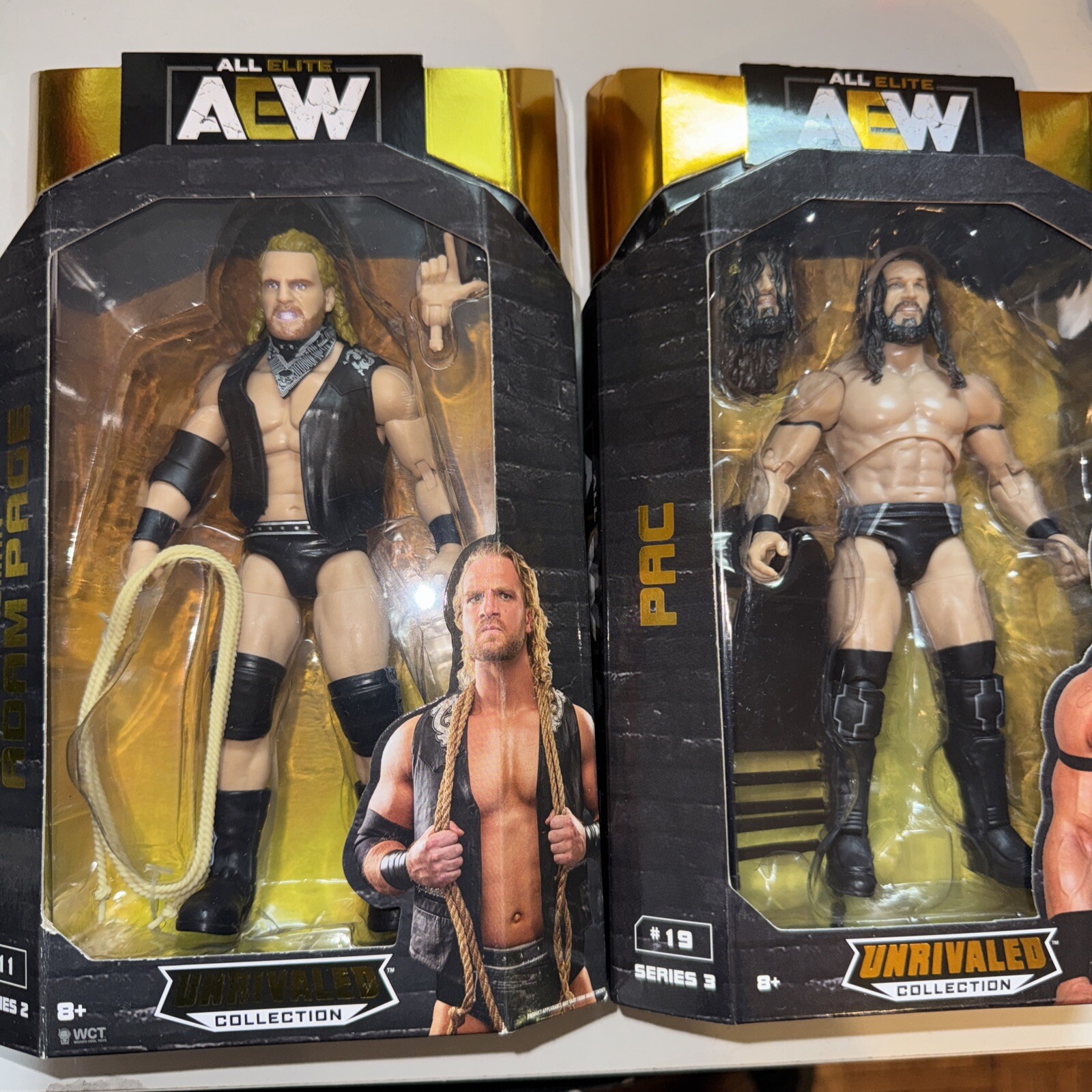 JAZWARES AEW UNRIVALED COLLECTION SERIES 3 #19 PAC Adam Page ACTION FIGURE Lot