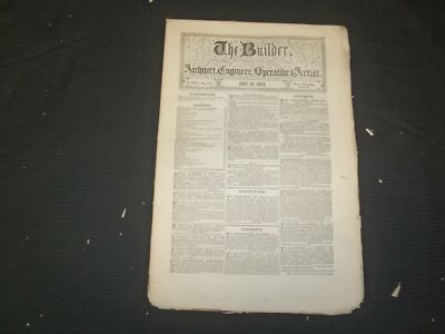 1865 JULY 15 THE BUILDER ARCHITECT MAGAZINE - ILLUSTRATIONS - ST 415W