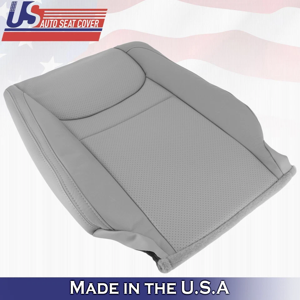 2001 2002 2003 For Toyota Highlander Driver & Passenger Tops Leather Covers Gray - Image 3 of 4