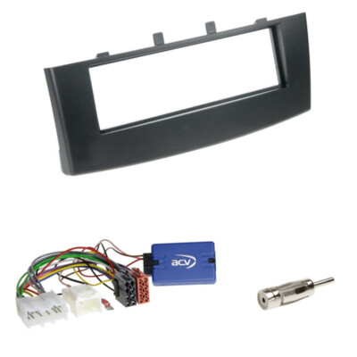 Radio Blende+Alpine Lenkradadapter für Mitsubishi Colt (Z30) 11/2008-11/2012