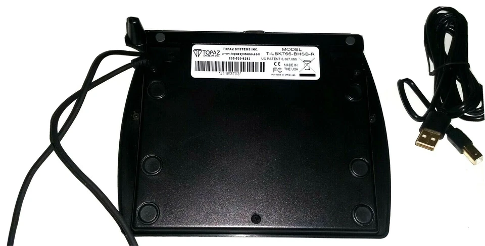 Topaz System SignatureGem LCD 4x5 Signature Pad T-LBK766-BHSB-R USB Serial - Image 2 of 4