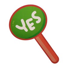 Yes No Classroom Signs Teacher Supplies Mini Portable Reusable Handheld Voting