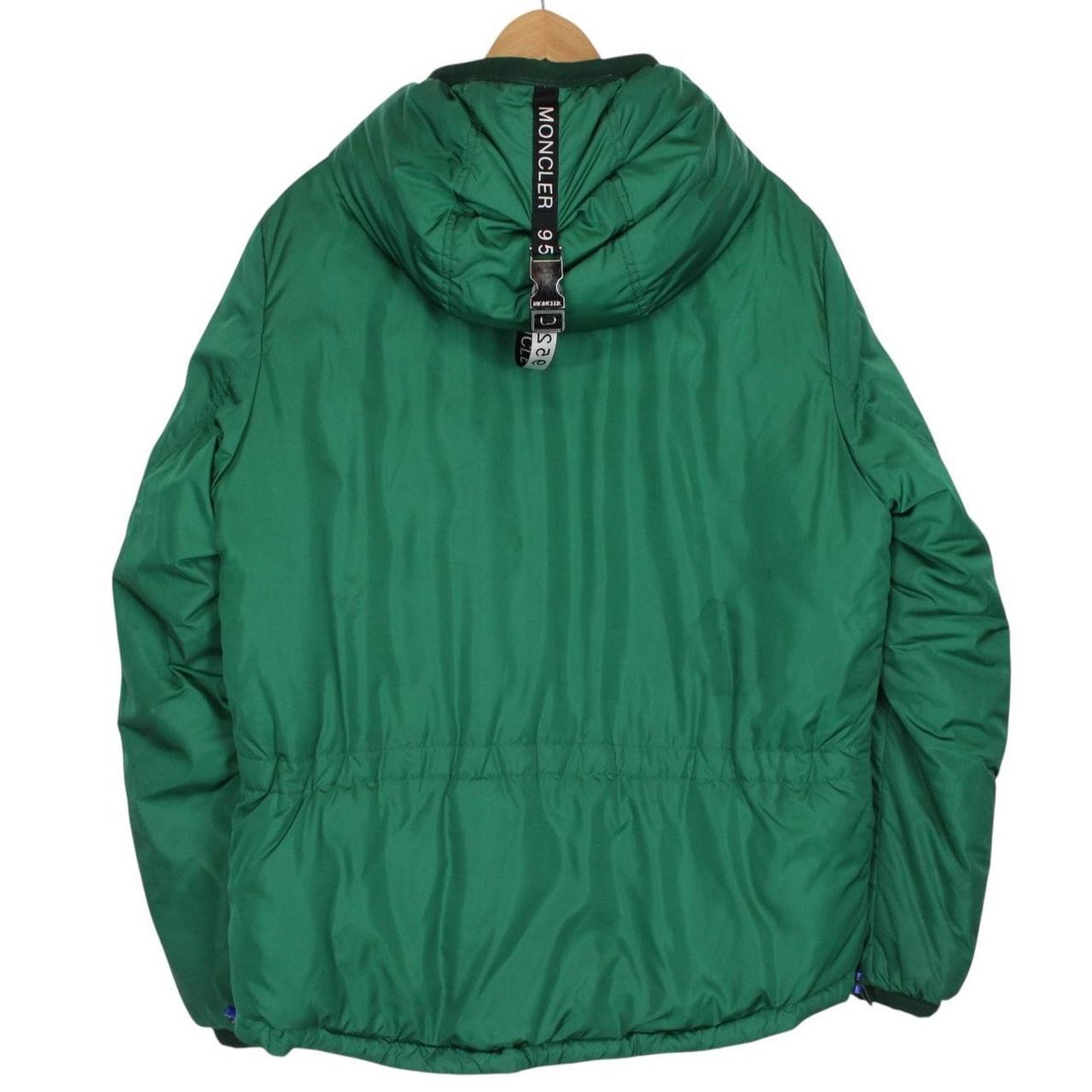 Moncler Guimet Forest Green Full Zip Hooded Down Jacket thumbnail 2