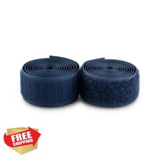 1 Inch Navy Hook Loop Tape Sew On Nylon Fabric Roll 1 Yard