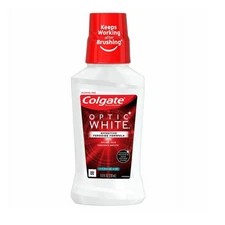 Colgate Optic White Whitening Mouthwash, Icy Fresh Mint, 8 fl oz (2 Pack ) =16oz