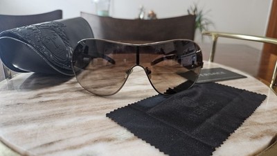Authentic Vintage VERSACE 2061-B Shield Sunglasses - Medusa