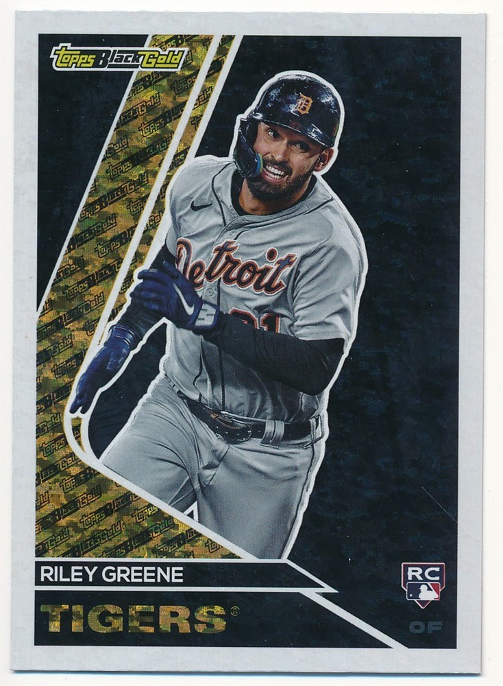 RILEY GREENE 2023 TOPPS UPDATE #11 RC ROOKIE BLACK GOLD DETROIT TIGERS MINT SP