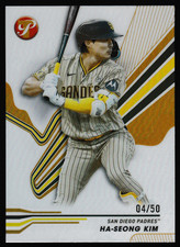 2024 Topps Pristine #148 Ha-Seong Kim Pristine Gold Refractors #d 04/50