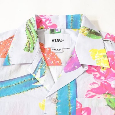 WTAPS Double Taps TXT 02 SS Cotton Broadcloth Shirt Open Color  