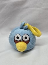 Angry Birds Blue Bird 3 Inch Plushie Backpack Clip On Keychain 2010 Commonwealth