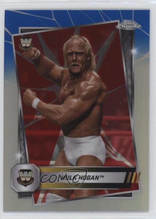 2025 Topps Chrome WWE Red & Blue Refractor Hulk Hogan #12 5y7